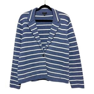 Talbots Quiet Luxury Sweater Blazer Womens Size XL Modern Preppy Chic Ivy League